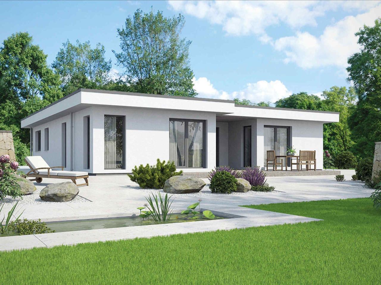 haus bauen ideen bungalow terbaru
